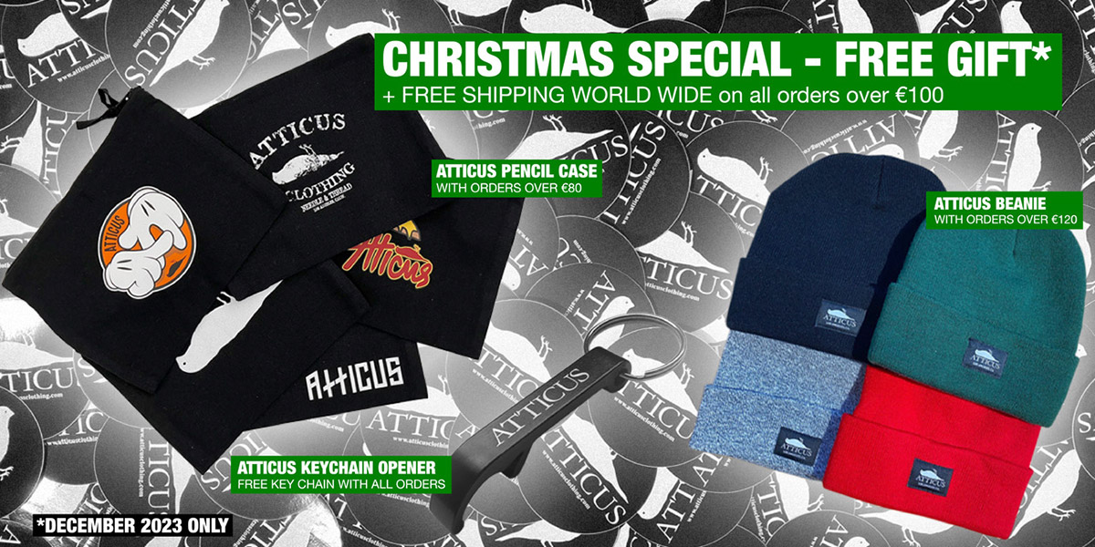 Atticus Christmas Special. Free gift with purchase.