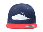 Atticus Bird Snapback Cotton Cap Navy / Red