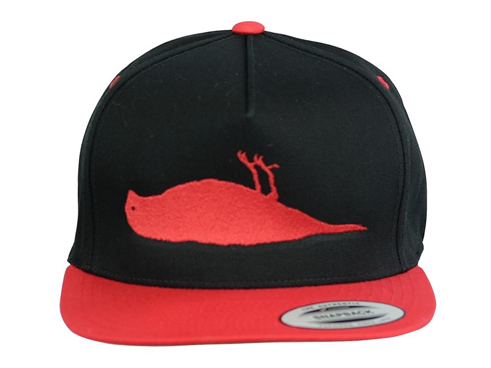 Bird Snapback Cap Black / Red