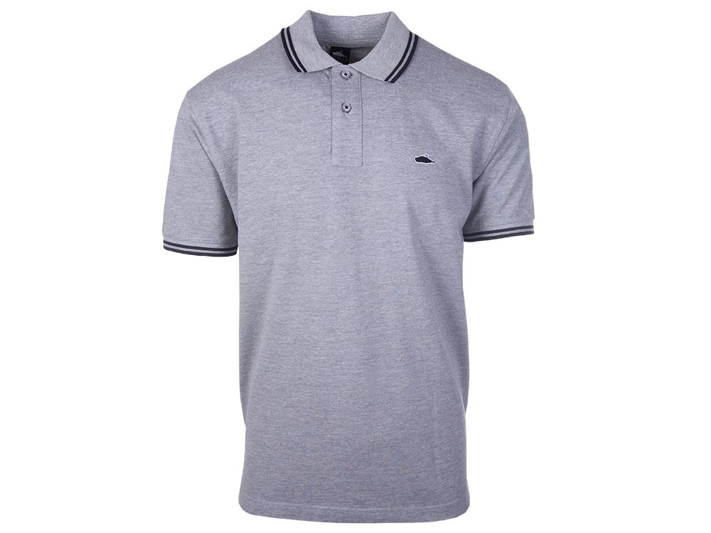 ATCS Classic Tipped Polo Heather Grey / Black