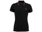 Womens Classic Tipped Polo Black / Red