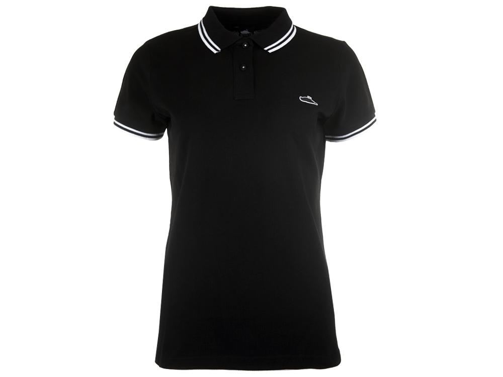 Womens Classic Tipped Polo Black / White