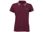 Womens Classic Tipped Polo Burgundy / Sky