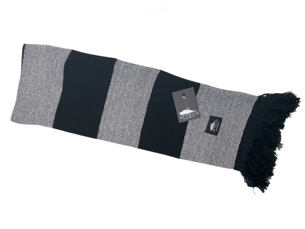 Huston Scarf Black / Heather Grey