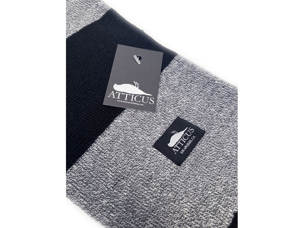 Huston Scarf Black / Heather Grey