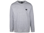 Heart Womens Crew Neck Heather Grey