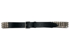 Tyler Studded Leather Belt Black