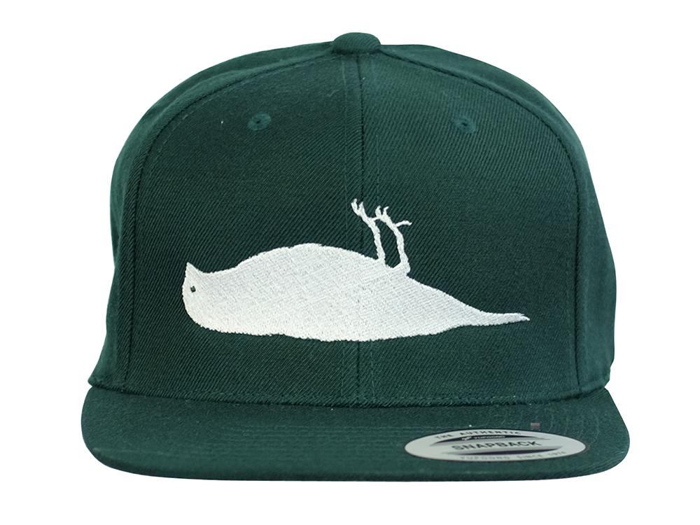 ATCS Solid Bird Snapback Hat Forest Green