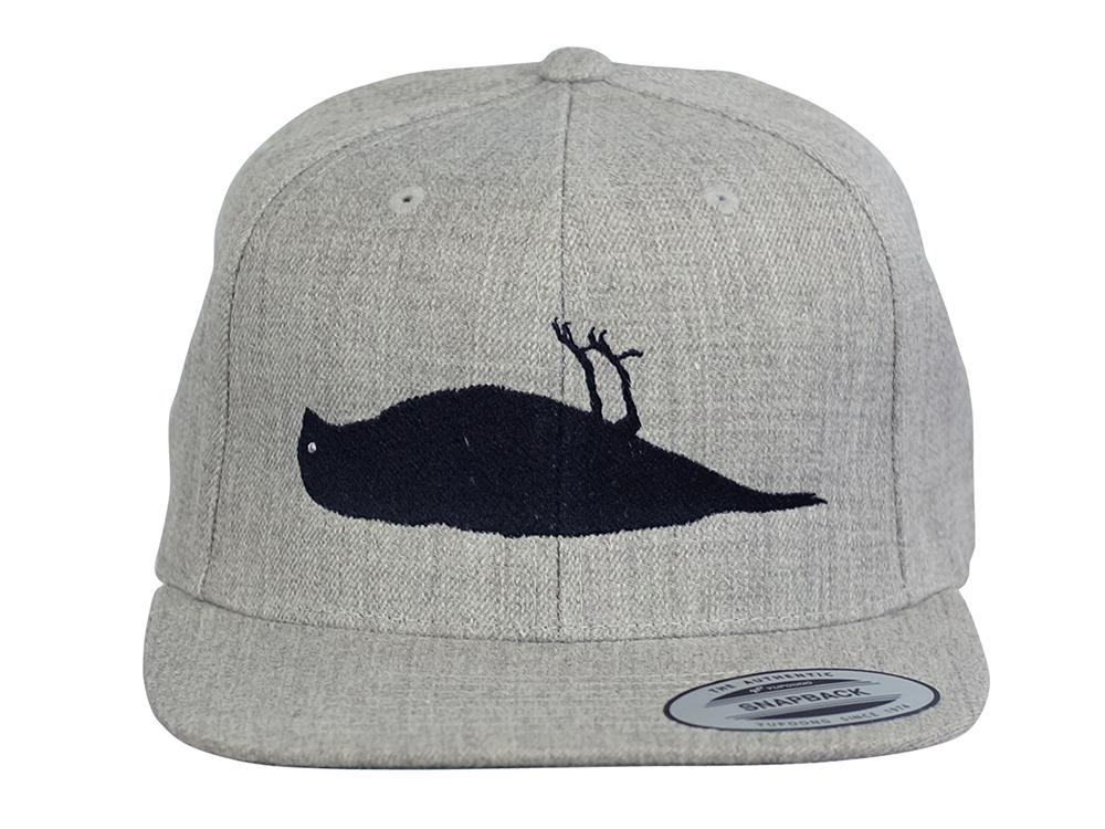 ATCS Solid Bird Snapback Hat Heather Grey