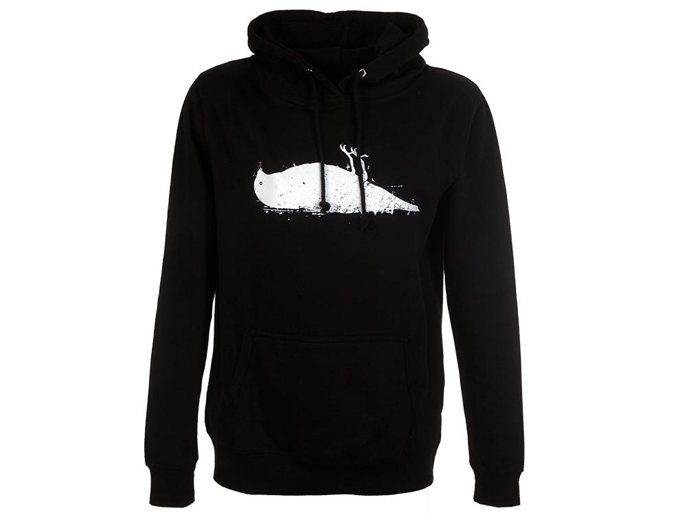 Womens Bird Hoodie Black