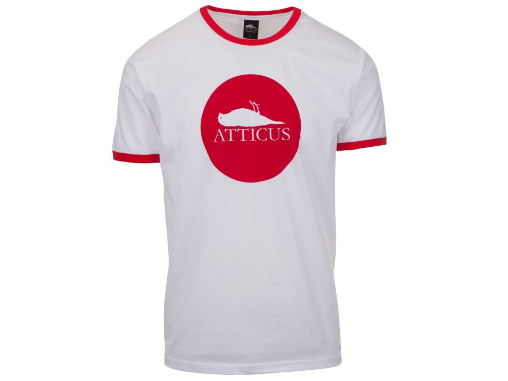 Circle Ringer T-Shirt White / Red