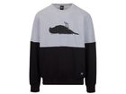 Bird Block Sweater Heather Grey / Black