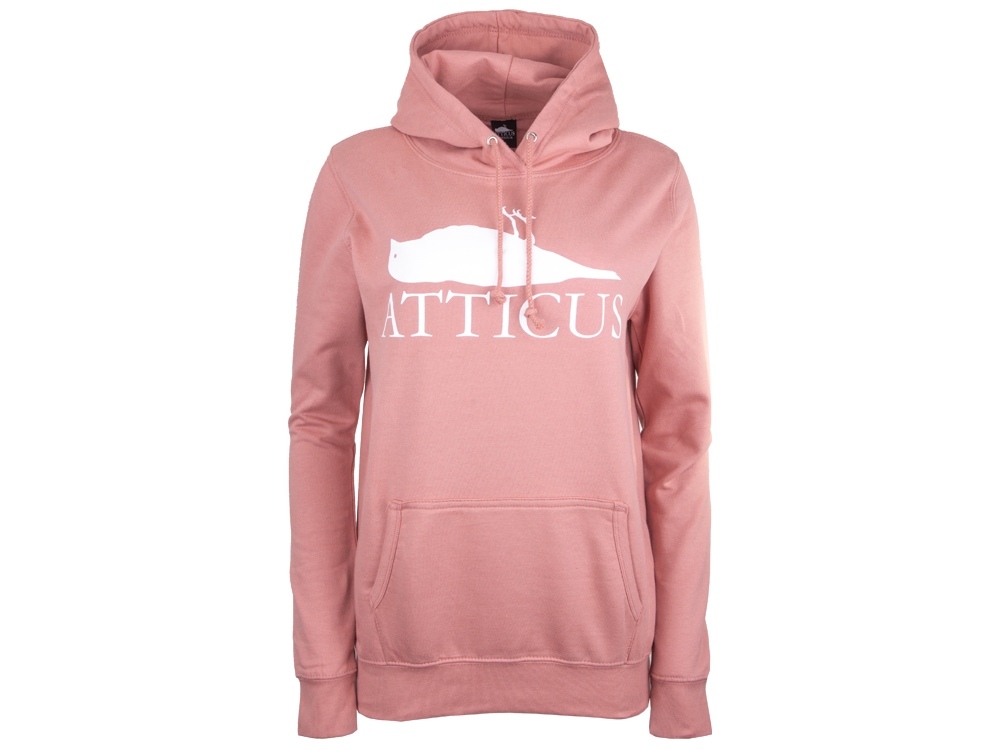 Brand Logo Hoodie Woman Dusty Pink