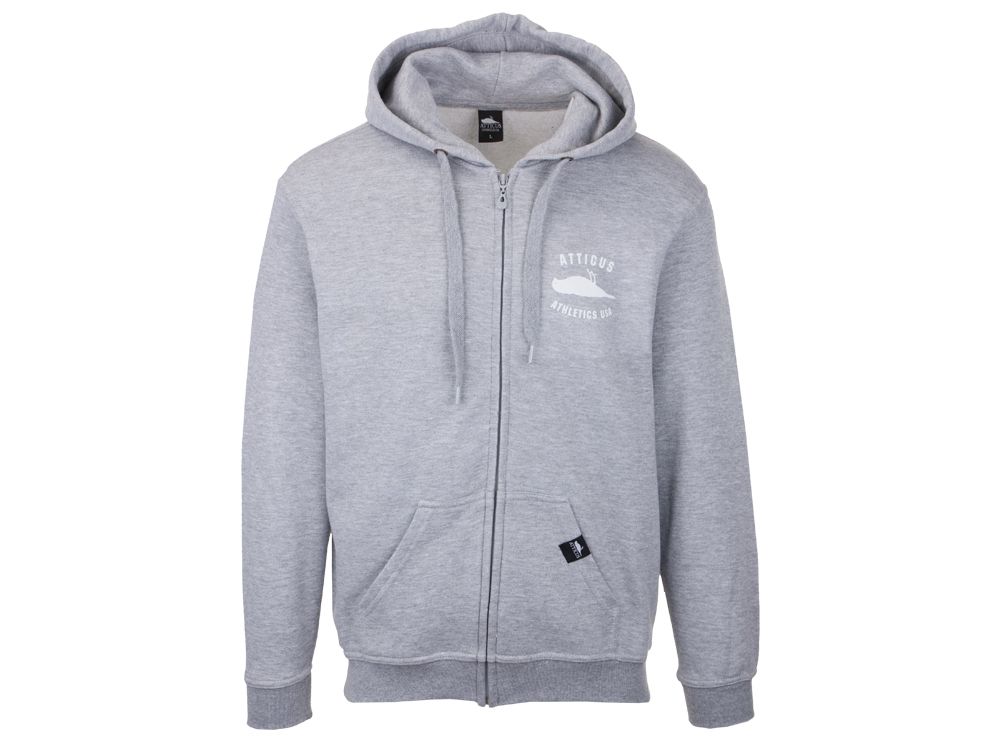 Athletic Zip Hoodie Heather Grey