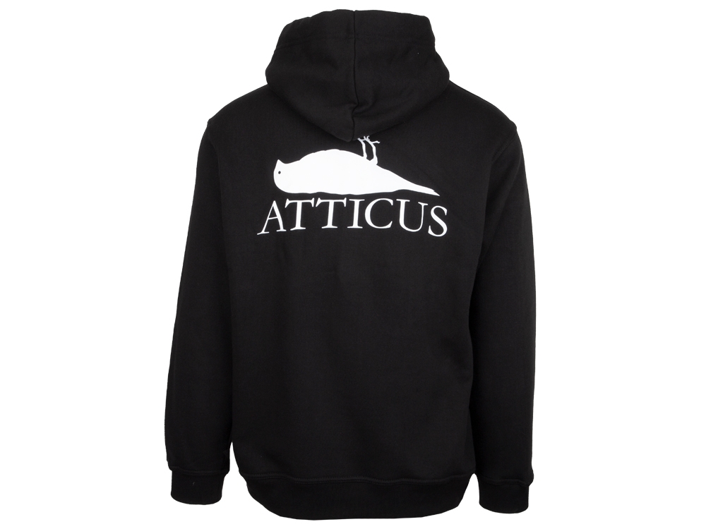 Brand Logo Zip Hoodie Black