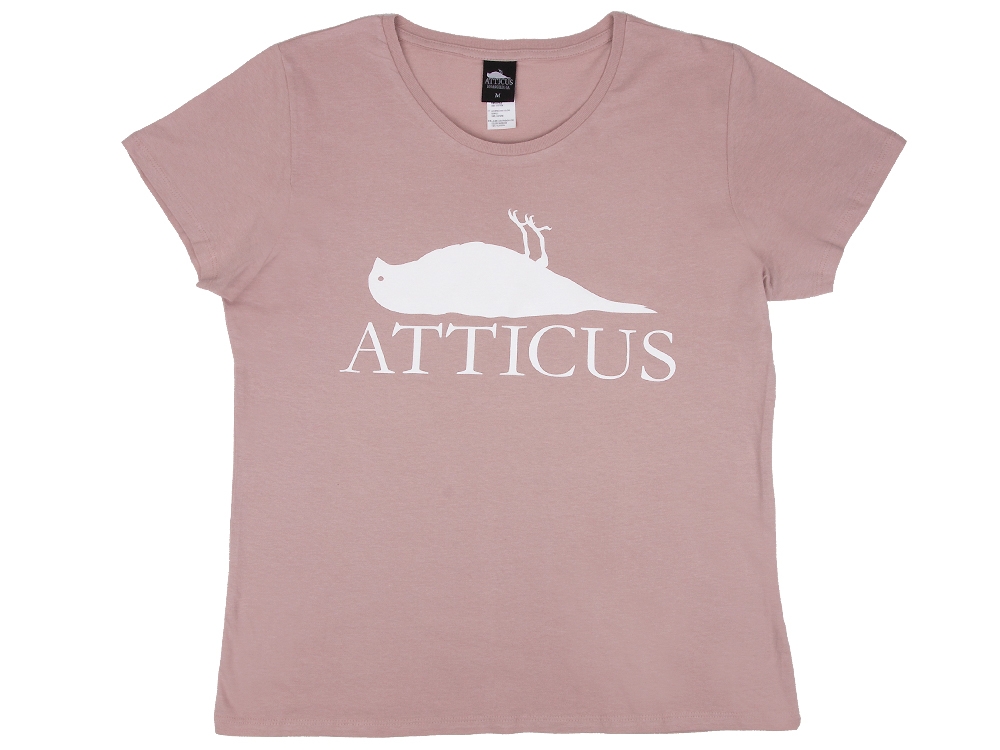 Womens Brand Logo Basic T-Shirt Pink