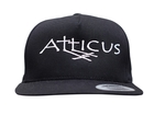 Double Cross Snapback Hat Black