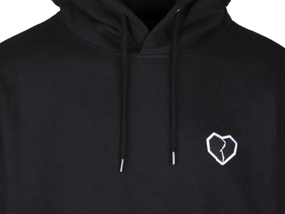 Broken Heart Hoodie Black