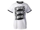Trifold Ringer T-Shirt White / Black
