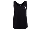 Womens Small Heart Tank Top Black