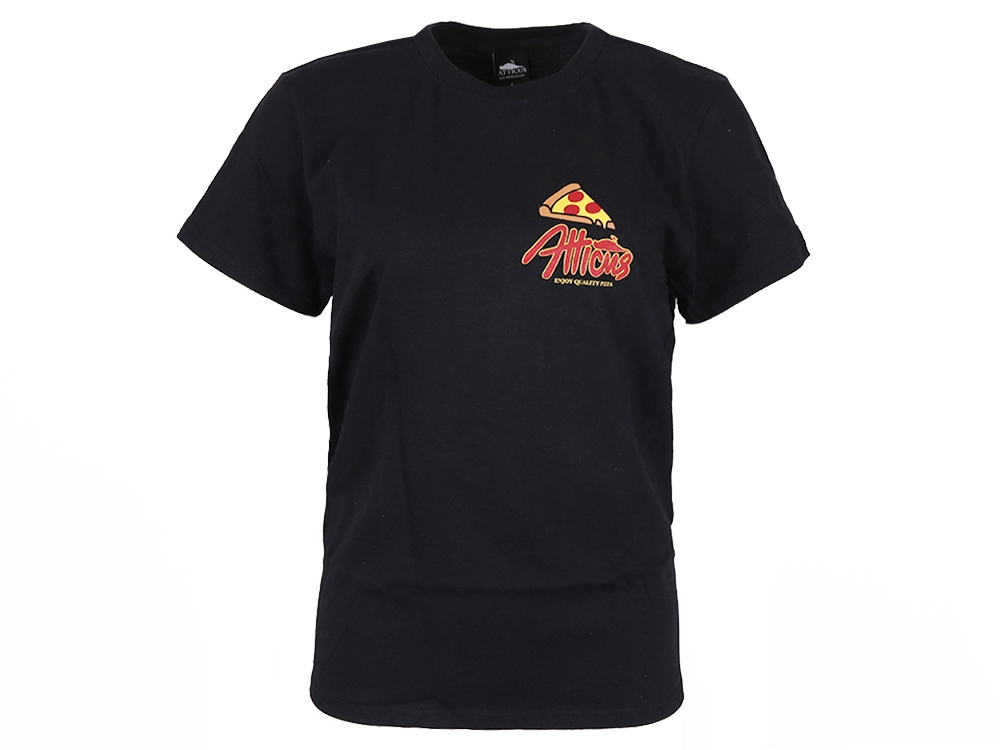 Womens Pizza T-Shirt Black